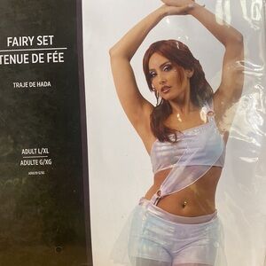 Holographic festival costume